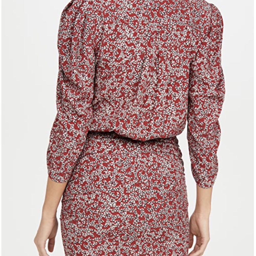 ba&sh Red Floral Mini Dress - Picture 11 of 12